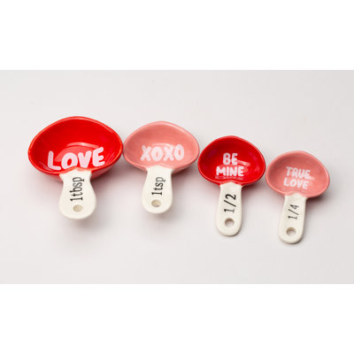 Love Hearts Measuring Spoon Set Of 4