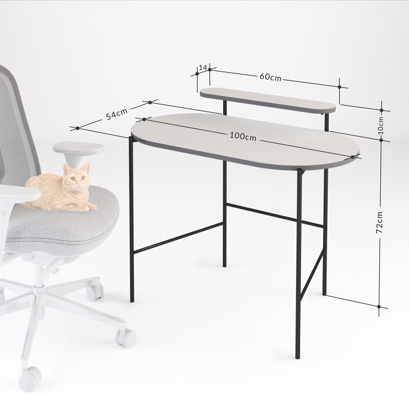 Lagase Writing Desk, White