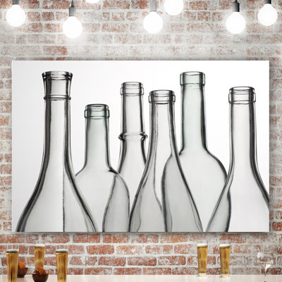 Empty Bottles by Barry Siedman - Wrapped Canvas Print