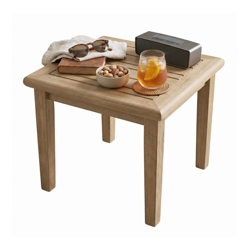 Table de bout en bois massif Gundrath