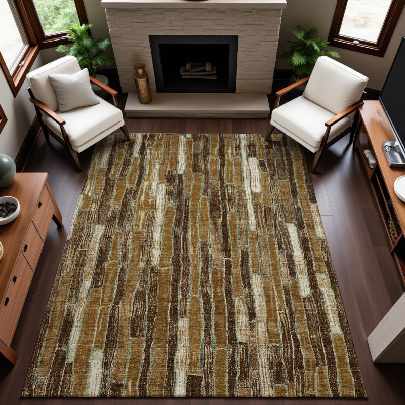 Tapis de qualité supérieure lavable à la machine Kumbhar AMF1301, Rectangle 2 pi 6 po x 3 pi 10 po