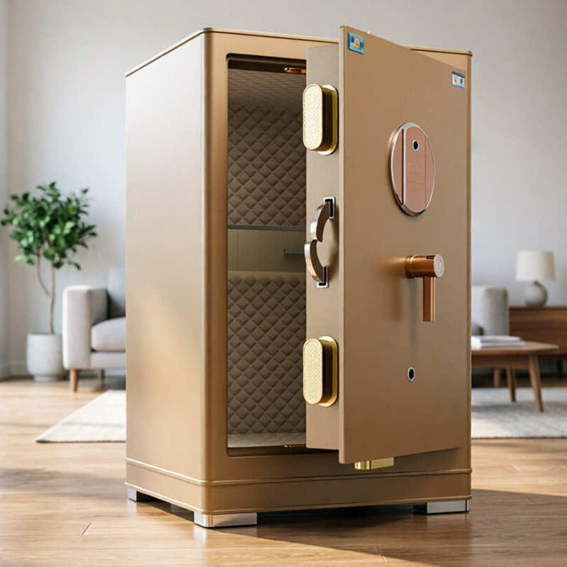 Coffre-fort à empreinte digitale 16,93 po, H 23,62 po x l 16,93 po x P 14,96 po