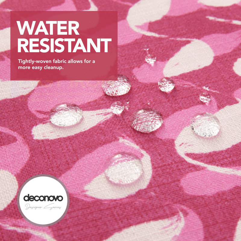Faux Linen Water and Spill Resistant Tablecloths, 108'' L x 54'' W, Rose Red