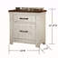 Table de chevet en bois massif vieilli 1Pc