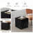 Cube Coffee Table with Black Marble Texture – 15.7" x 15.7" x 15.7"