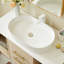Meuble-lavabo mural 39,4 po avec lavabo ovale en céramique, tiroirs à fermeture en douceur et rangement réglable pour salle de bain Mordern-896541153