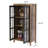 Zaria 23.3" W Farmhouse Storage Cabinet with Glass Doors