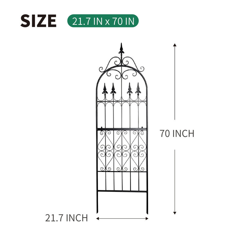 Metal Gothic, 180cm H x 55cm W x 2cm D