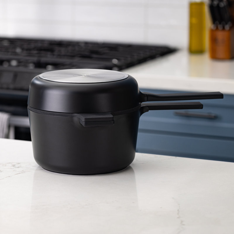 Alva 5-in-1 Black Ceramic Nonstick Cookware Set