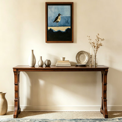 Console en bois massif American Light Luxury