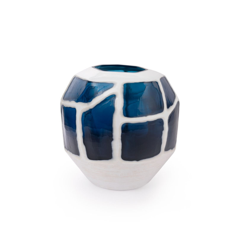Sewale Handmade Handblown Glass Table Vase