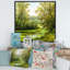 «Beautiful Summer River Through Trees Landscape», reproduction sur toile-67466457-67466459
