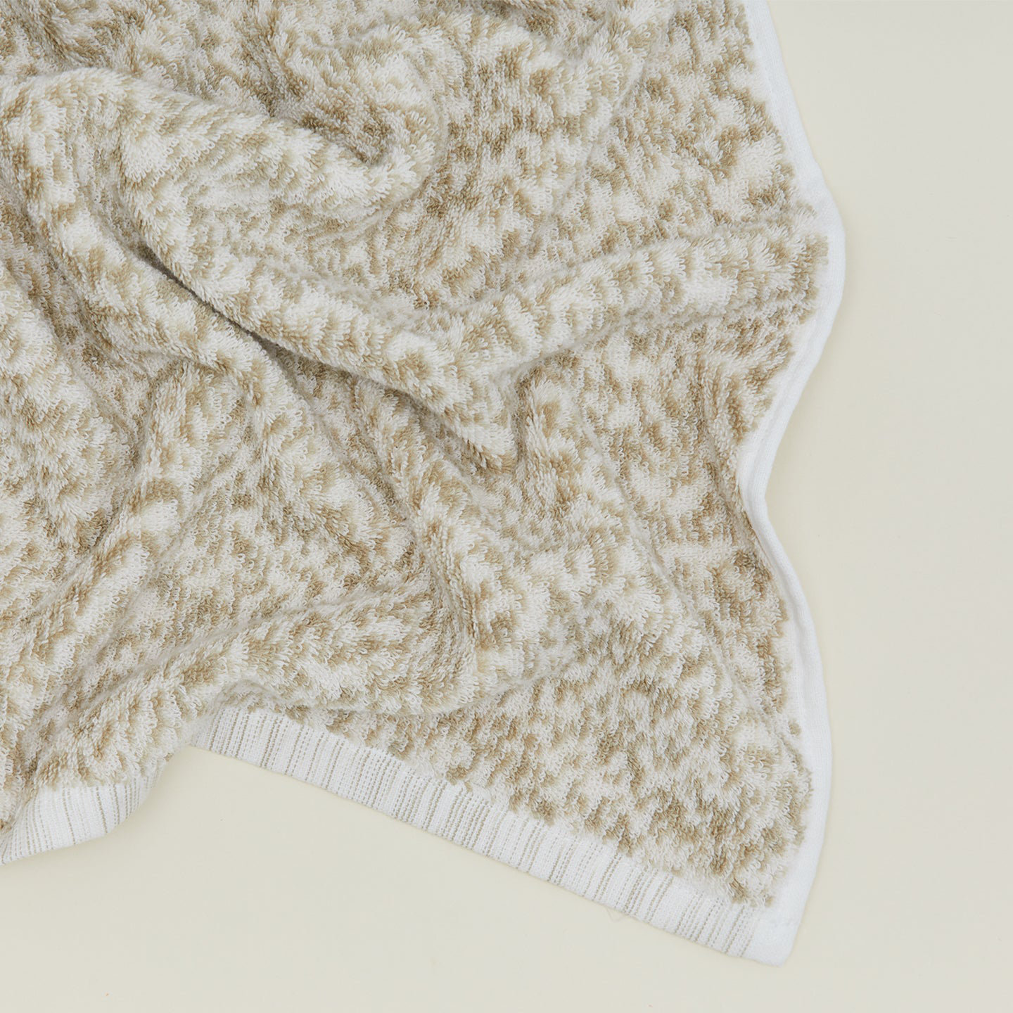 Cotton Terrycloth Towel, Ivory/Flax, Bath Towel - 1 Pack