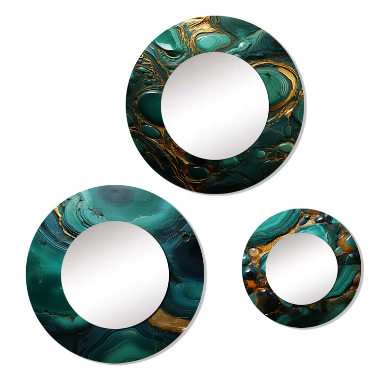 Ayako Metal Round Mirror