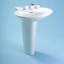 Pacifica 35" Pedestal Bathroom Sink with Overflow