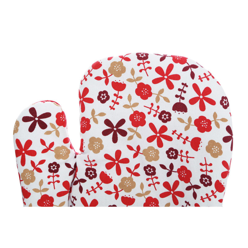 17 Stories Aimslee Floral Cotton Oven Mitt