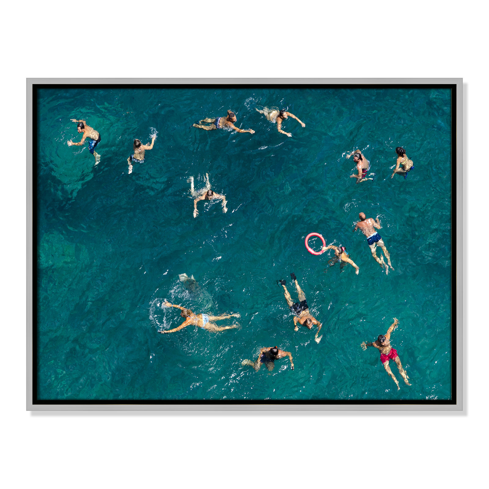 Tonti - Photograph Print, Silver Framed Canvas, 19.5" H x 25.5" W x 2" D
