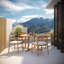 Lido & Oxford Round 4 - Person 47.25" Long Teak Dining Set with Cushions