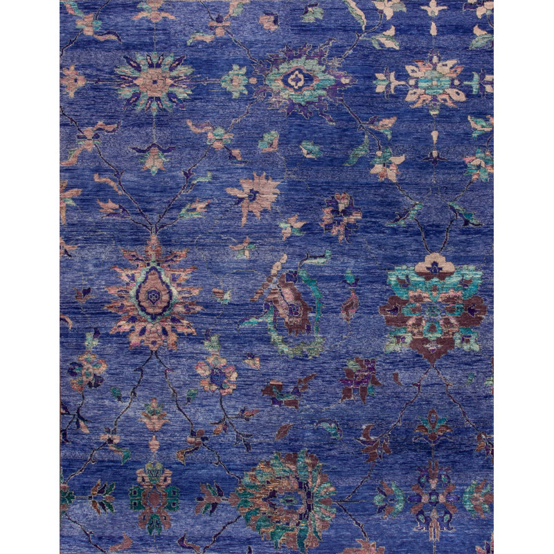Seville Hand Knotted Area Rug, Rectangle 9' x 12'