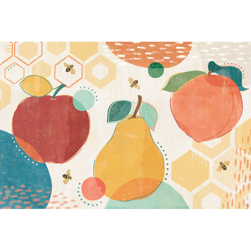 Fruit Frenzy I by Veronique Charron - Wrapped Canvas Painting, 81cm H x 122cm W
