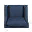Fauteuil club rembourré - bleu