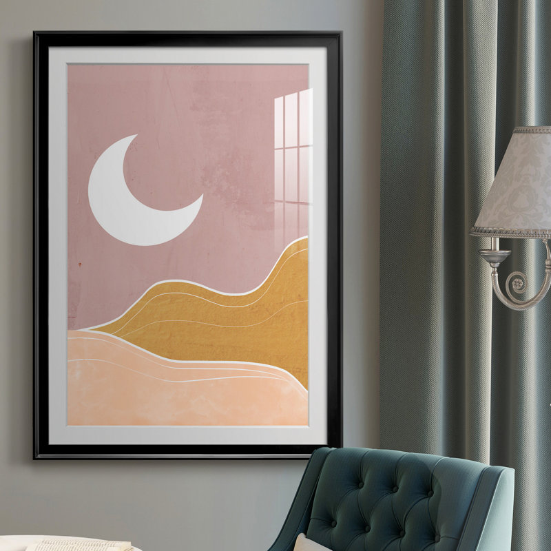 Sedona Moon - impression encadrée, Noir, H 30,5 po x l 42,5 po x P 1,5 po