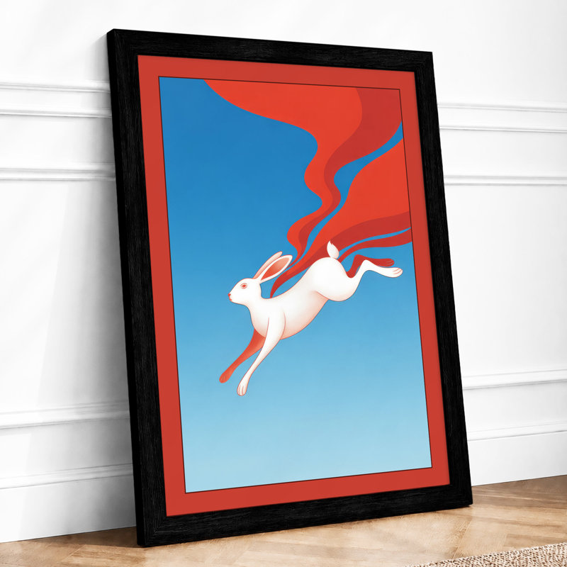 Dive into Blue Modern - Framed Print, Black, A4 - 29.7 x 21.0 cm