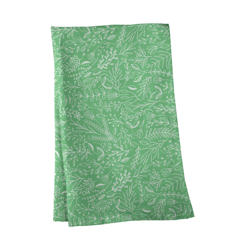 Mcguigan Tea Towel Kitchen Towel, Poly Twill, Green