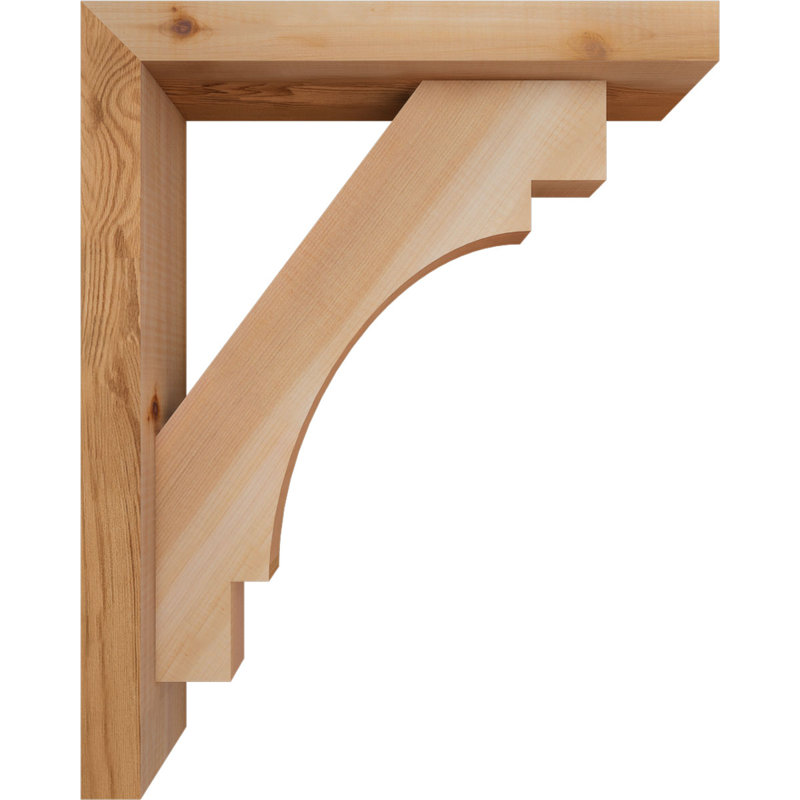 Support Merced Block avec support décalé, 20 x 16, Cèdre rouge occidental de l 3 1/2 po (lisse)