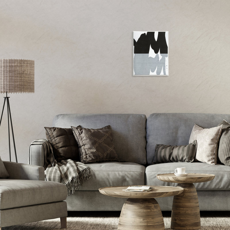 Art mural noir sur forme organique par Jodi Fuchs