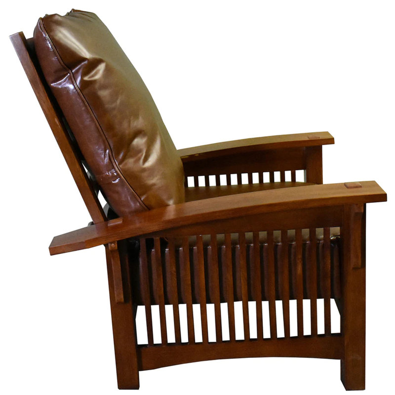 Fauteuil en cuir fleur 33 po Mel