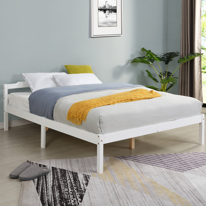 Birke Bed, Double (4'6), White
