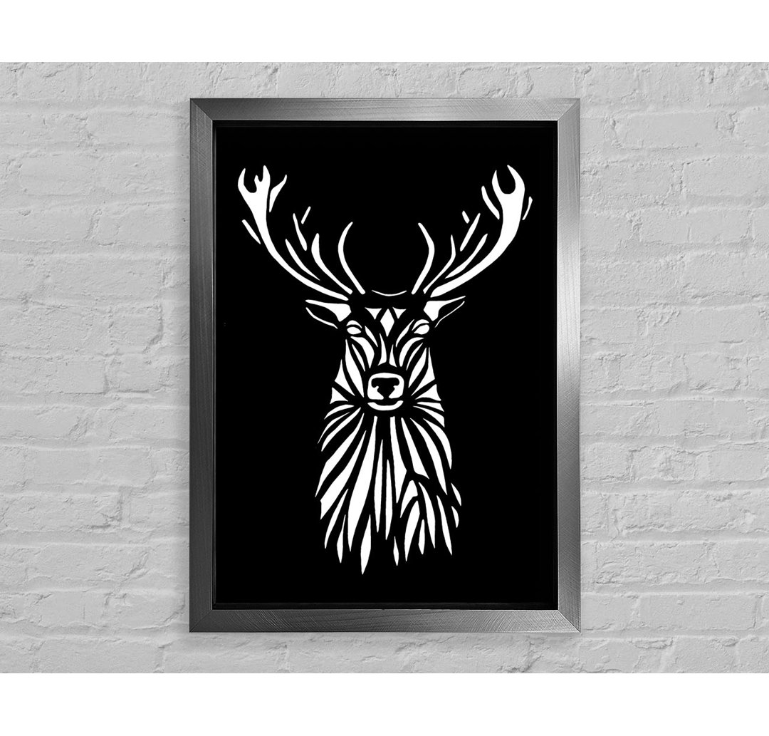 Stag Beauty - Einzelner Bilderrahmen Kunstdrucke