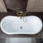59" x 28" Clawfoot Soaking Acrylic Bathtub-51226567-61051262