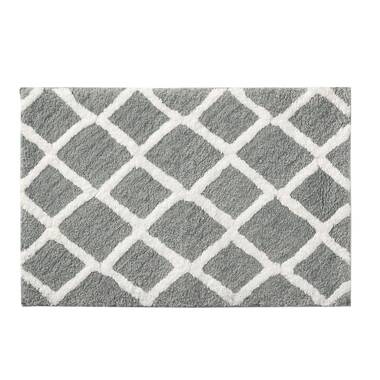 Ebern Designs Creline Bath Rug Color: Aquamarine