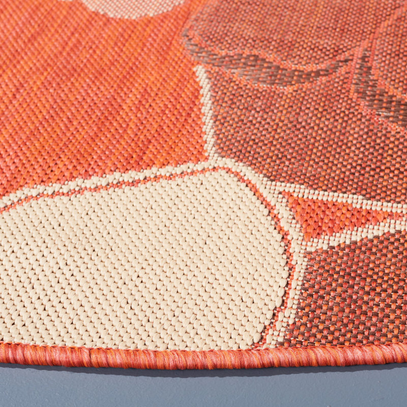 Herefordshire Performance Floral Rug, Round 6'7"