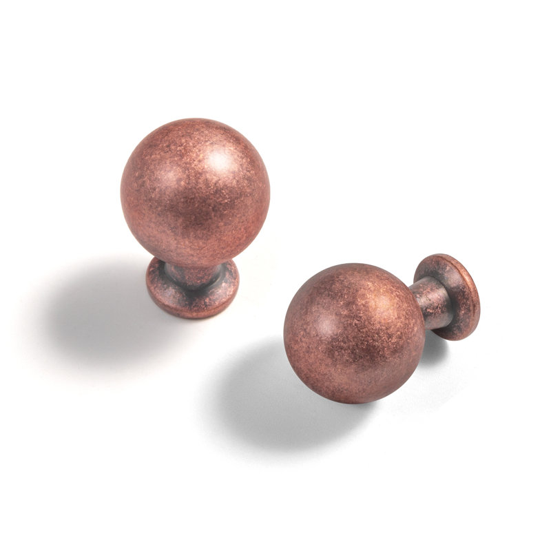 9/10'' Round Knob Multipack, Antique Copper
