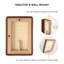 Cadre de table de coin rond en bois massif-115146406-115146415