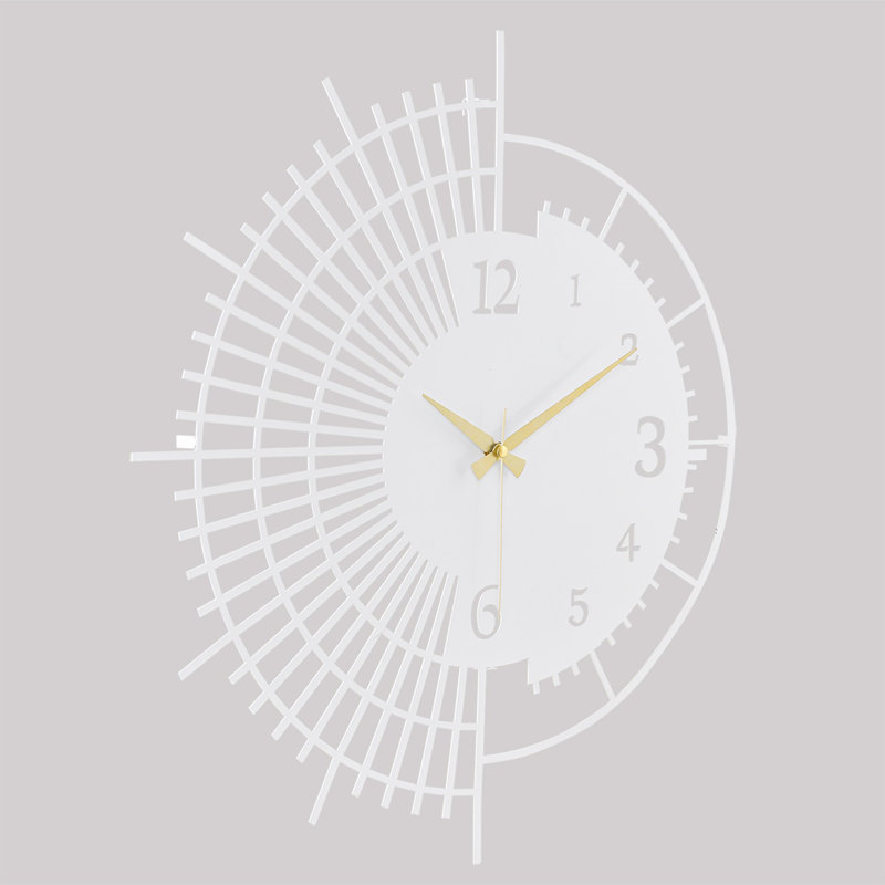 Amarmula Metal Wall Clock, White, 41 x 41 cm