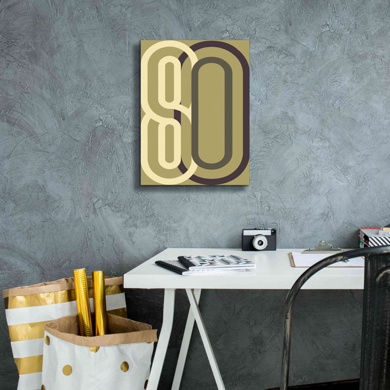 «Numbers 2» par Design Fabrikken, estampe numérique sur toile, H 16 po x l 12 po x P 0,75 po