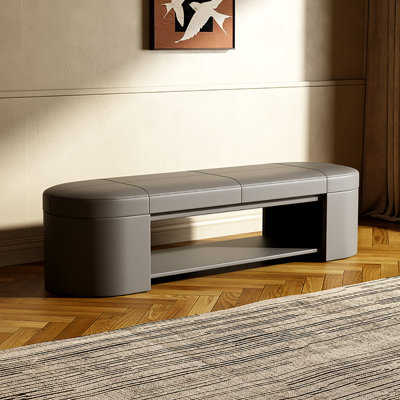 Tabouret avec rangement à chaussures 47,2 po