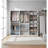 Prosper White Freestanding Walk In Wood Closet System