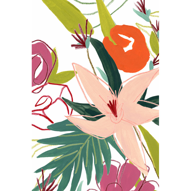 Tropical Confetti IV by June Erica Vess - Painting, Black Floater Framed, 46 cm H x 30 cm W