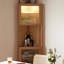 Armoire de coin en bois massif Burlywood