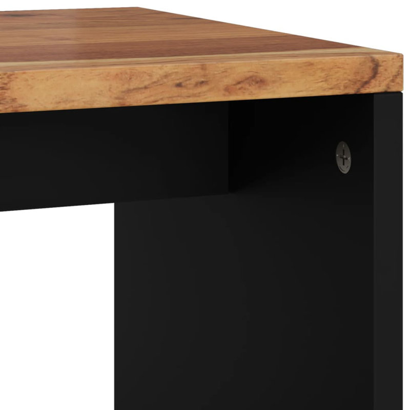 Sled End Table, Brown