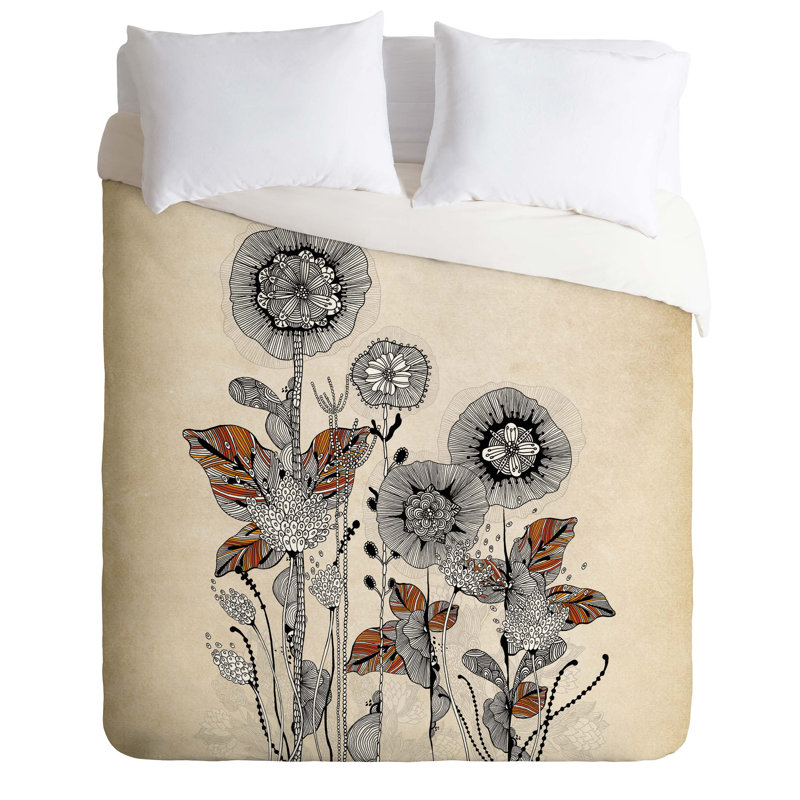 Iveta Abolina Polyester Floral Duvet Cover, Twin/Twin XL Duvet Cover + 1 Standard Sham