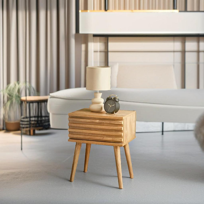 Solid Wood End Table