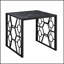 Ensemble de table d'appoint moderne 3 pièces avec plateau en verre trempé à imprimé marbre, parfait pour les espaces de vie élégants et fonctionnels