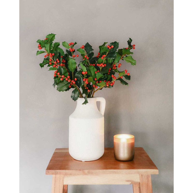 Artificial Holly with Berries 25"