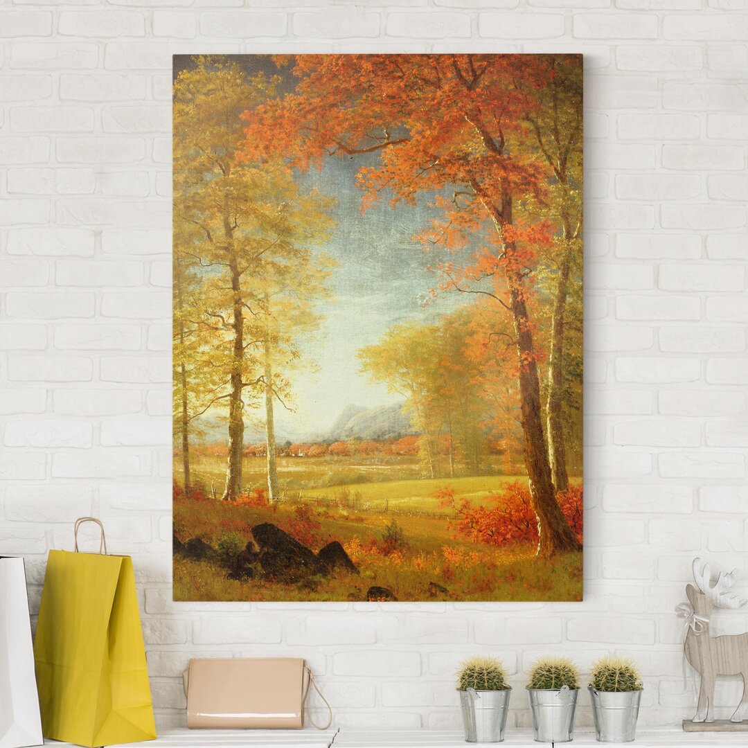 Leinwandbild Herbst In Oneida County, New York von Albert Bierstadt